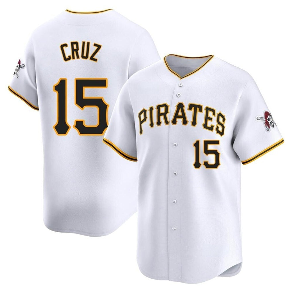 BIPIHUC P.Pirates #15 Oneil Cruz Player White Home Limited Stitched Jerseys