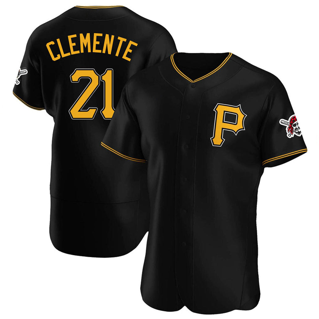 BIPIHUC P.Pirates #21 Roberto Clemente Player Black Alternate 2025 Home Limited Elite Stitched Jerseys