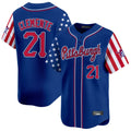BIPIHUC P.Pirates #21 Roberto Clemente Player Royal 2025 Independence Day Vapor Premier Limited Stitched Jerseys