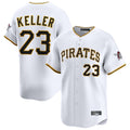 BIPIHUC P.Pirates #23 Mitch Keller Player White Home Limited Stitched Jerseys