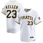BIPIHUC P.Pirates #23 Mitch Keller Player White Home Limited Stitched Jerseys