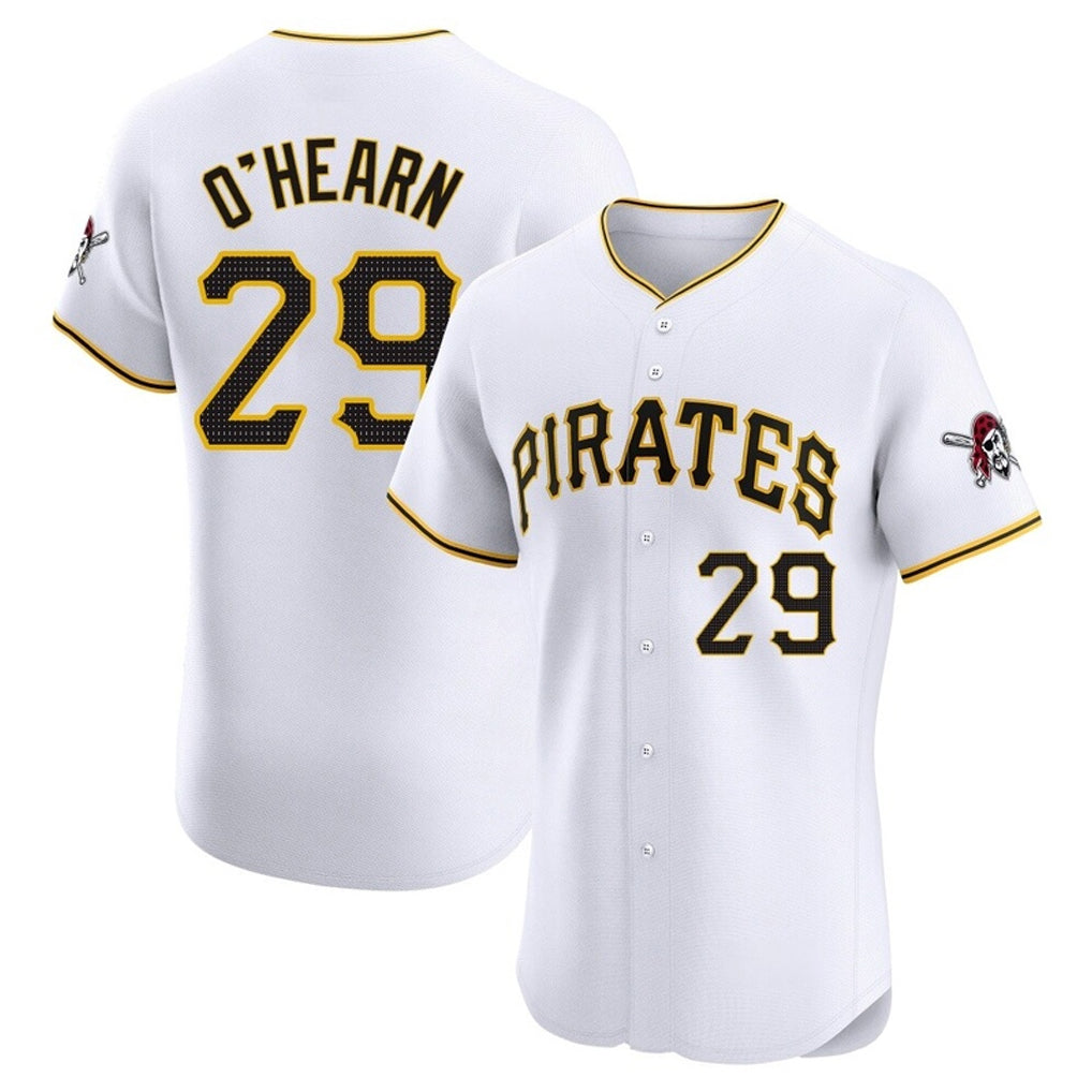 BIPIHUC P.Pirates #29 Ryan O'Hearn Player White Home Limited Elite Stitched Jerseys