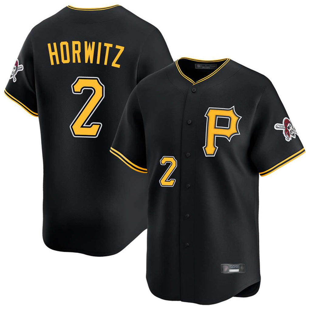 BIPIHUC P.Pirates #2 Spencer Horwitz Player Black Alternate Limited Game Stitched Jerseys