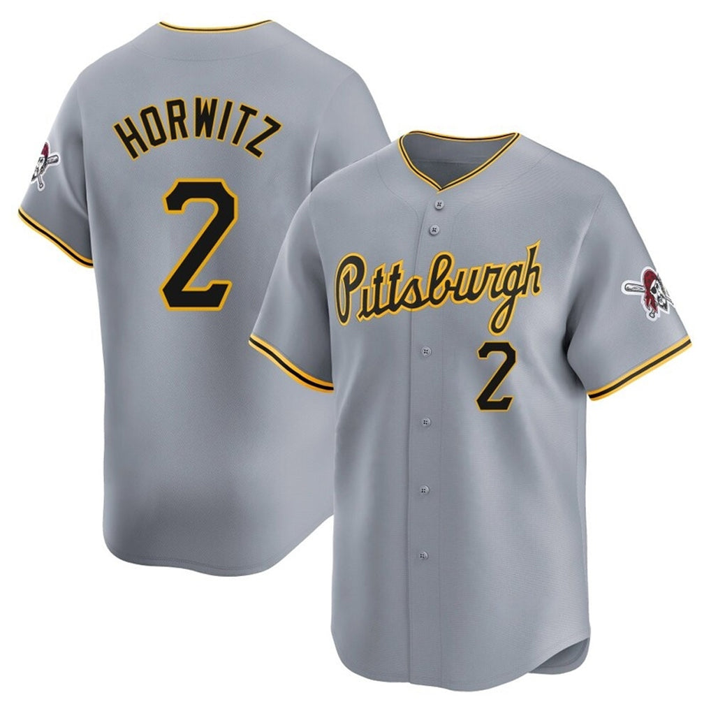BIPIHUC P.Pirates #2 Spencer Horwitz Player Gray Road Home Limited Stitched Jerseys