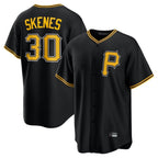 BIPIHUC P.Pirates #30 Paul Skenes Player Black Alternate 2025 Home Game Stitched Jerseys