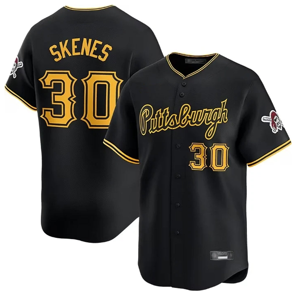 BIPIHUC P.Pirates #30 Paul Skenes Player Black Home Limited Stitched Jerseys