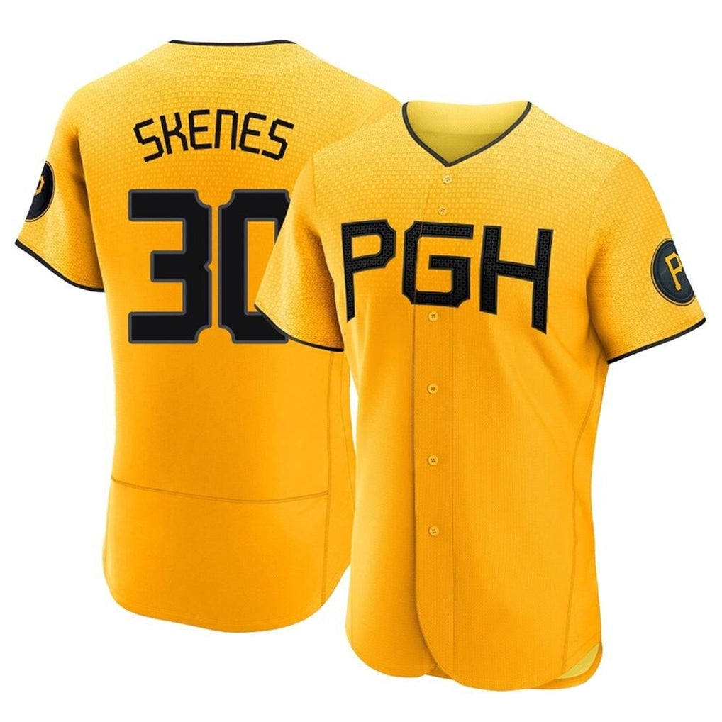 BIPIHUC P.Pirates #30 Paul Skenes Player Gold City Connect Home Limited Elite Stitched Jerseys