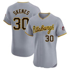 BIPIHUC P.Pirates #30 Paul Skenes Player Gray Road Home Limited Elite Stitched Jerseys