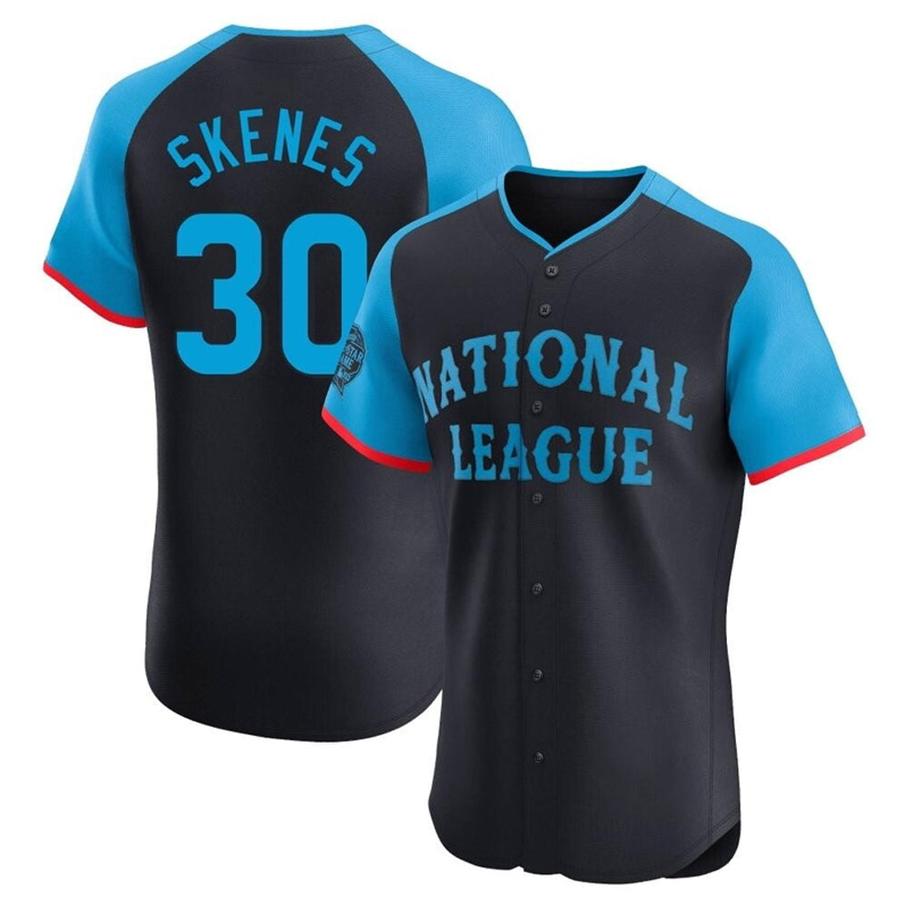BIPIHUC P.Pirates #30 Paul Skenes Player Navy National League All-Star Home Limited Elite Stitched Jerseys