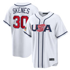 BIPIHUC P.Pirates #30 Paul Skenes Player White USA 2026 World Classic Home Limited Stitched Jerseys