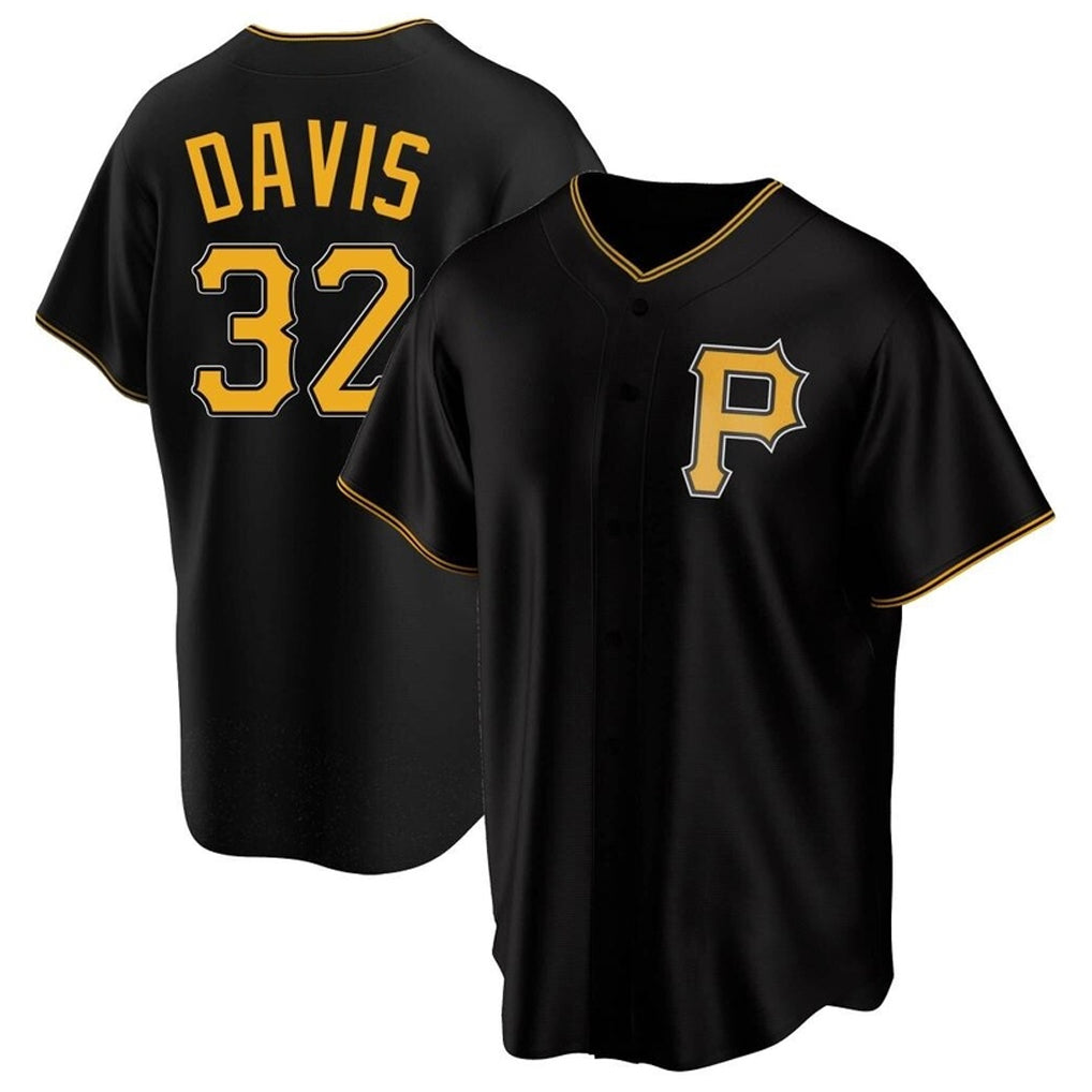 BIPIHUC P.Pirates #32 Henry Davis Player Black Alternate 2025 Home Game Stitched Jerseys