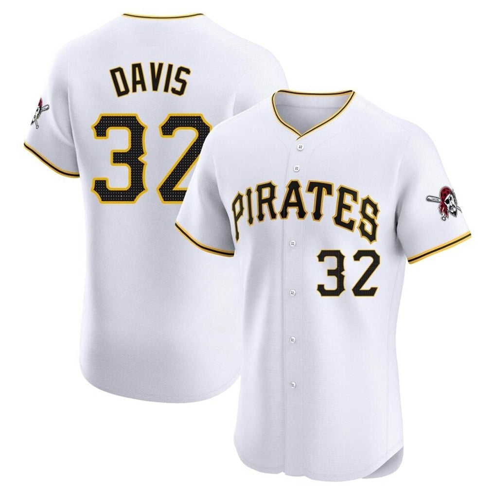 BIPIHUC P.Pirates #32 Henry Davis Player White Home Limited Elite Stitched Jerseys