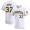 BIPIHUC P.Pirates #32 Henry Davis Player White Home Limited Elite Stitched Jerseys