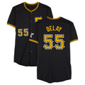 BIPIHUC P.Pirates #55 Jason Delay Player Black Alternate Limited Game Stitched Jerseys