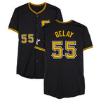 BIPIHUC P.Pirates #55 Jason Delay Player Black Alternate Limited Game Stitched Jerseys