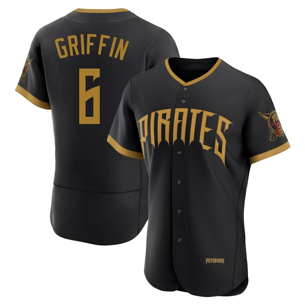 BIPIHUC P.Pirates #6 Konnor Griffin Player Black 2026 City Connect Home Limited Elite Stitched Jerseys