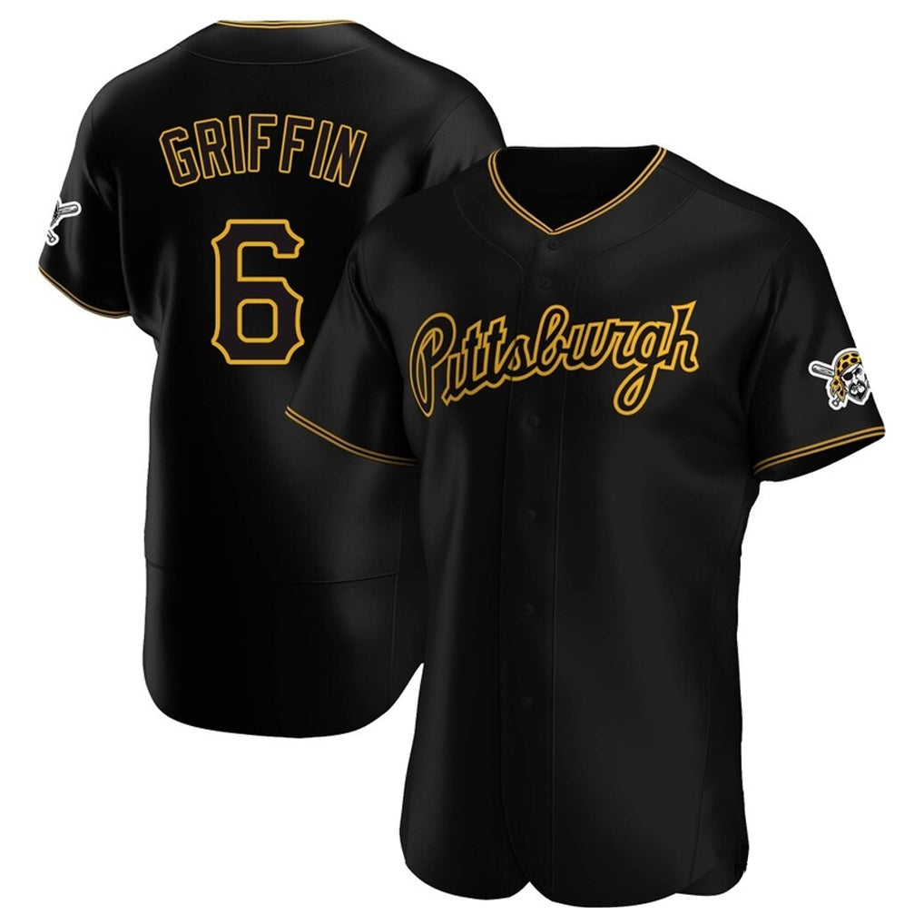 BIPIHUC P.Pirates #6 Konnor Griffin Player Black Home Limited Elite Stitched Jerseys