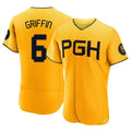 BIPIHUC P.Pirates #6 Konnor Griffin Player Gold City Connect Home Limited Elite Stitched Jerseys