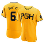 BIPIHUC P.Pirates #6 Konnor Griffin Player Gold City Connect Home Limited Elite Stitched Jerseys