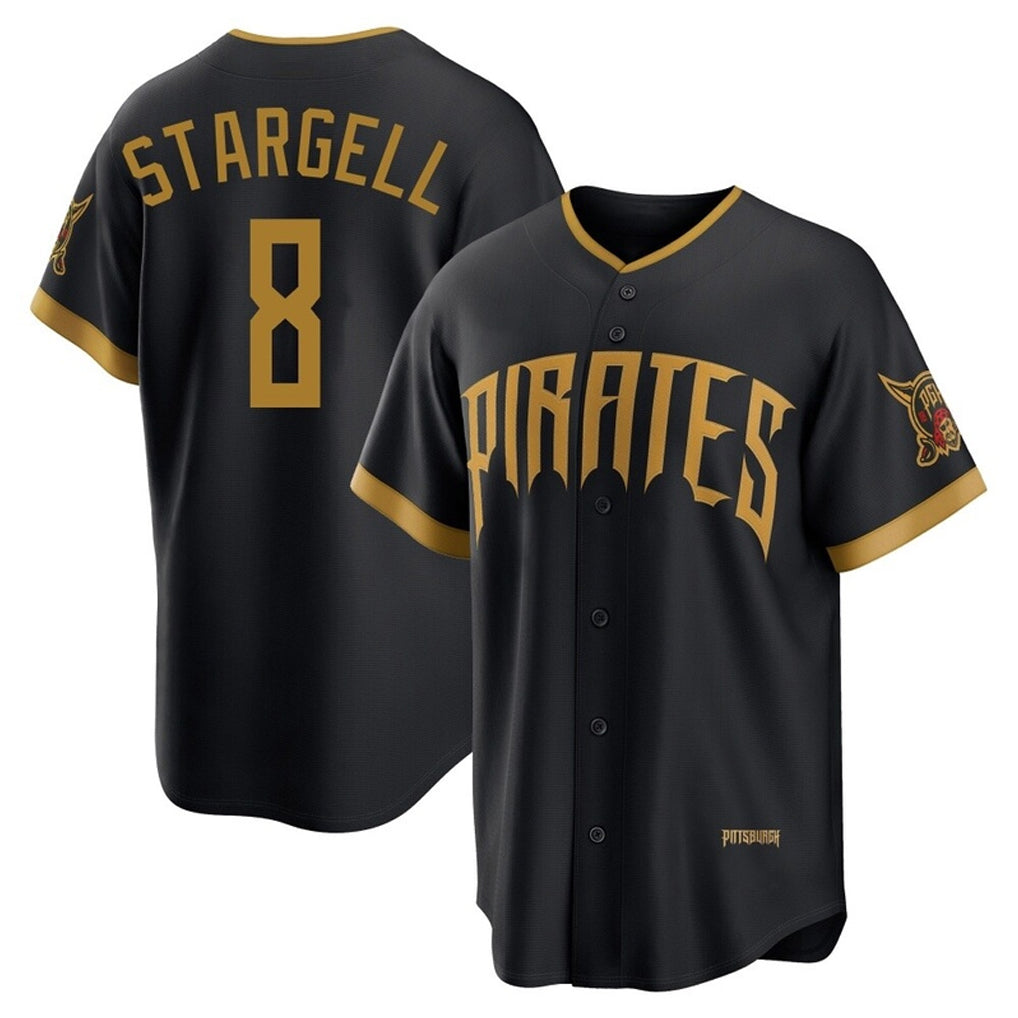 BIPIHUC P.Pirates #8 Willie Stargell Player Black 2026 City Connect Home Limited Stitched Jerseys