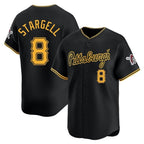 BIPIHUC P.Pirates #8 Willie Stargell Player Black Alt Home Limited Stitched Jerseys
