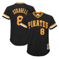 BIPIHUC P.Pirates #8 Willie Stargell Player Black Mitchell & Ness Black Cooperstown Collection Mesh Batting Limited Stitched Jerseys