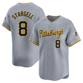 BIPIHUC P.Pirates #8 Willie Stargell Player Gray Road Home Limited Stitched Jerseys