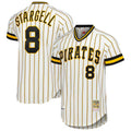 BIPIHUC P.Pirates #8 Willie Stargell Player White Mitchell & Ness Cooperstown Collection 1979 Limited Stitched Jerseys