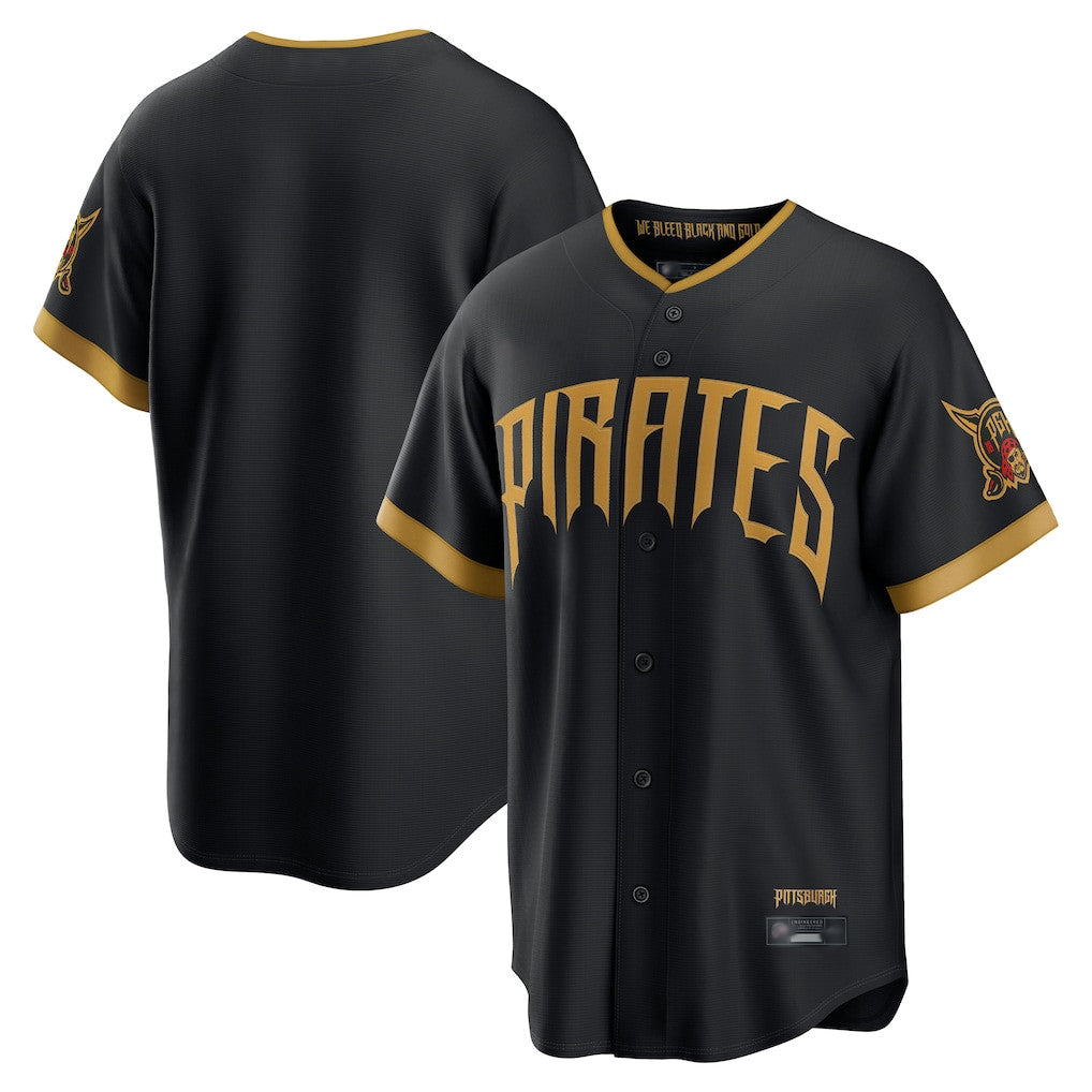 BIPIHUC P.Pirates Blank Player Black 2026 City Connect Home Limited Stitched Jerseys
