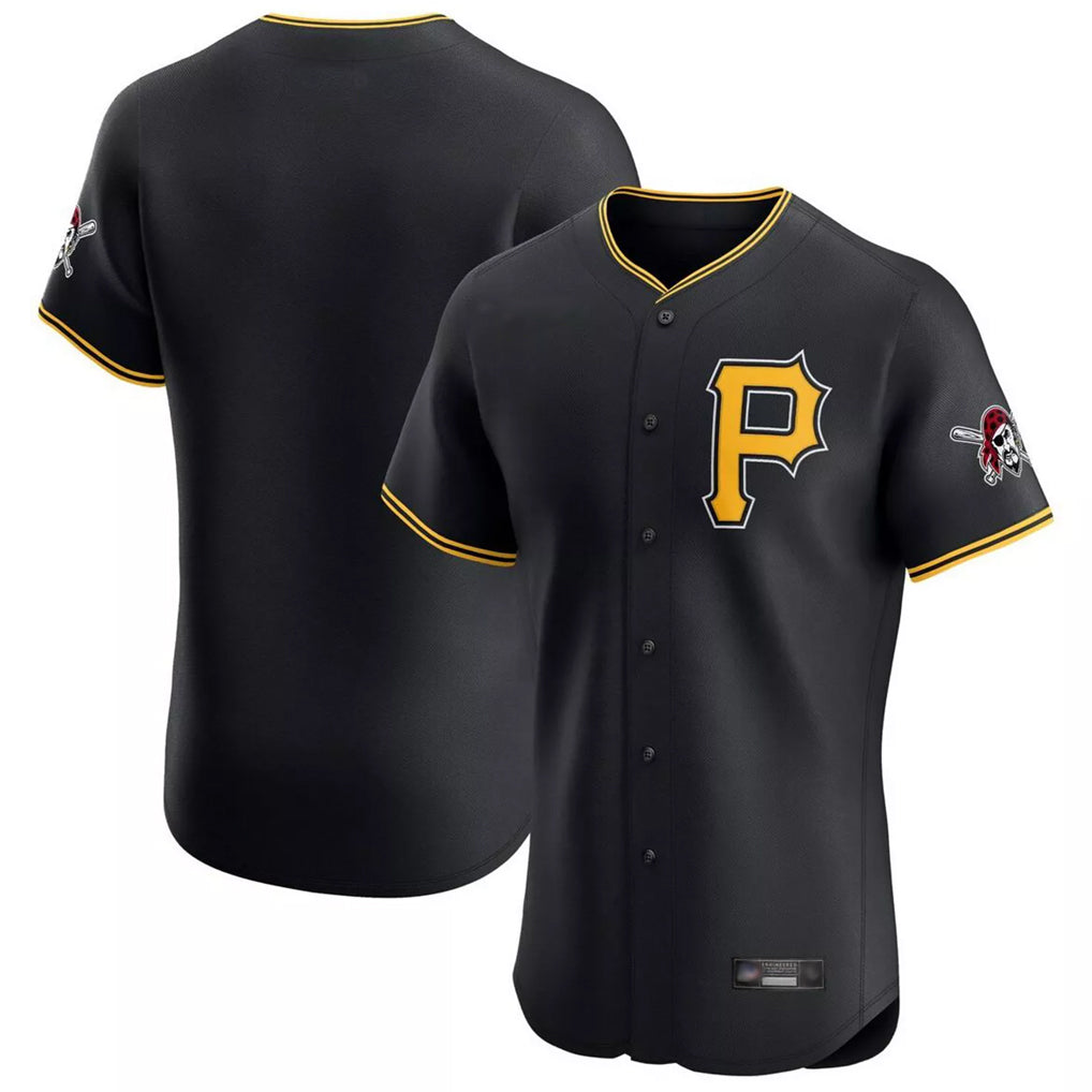 BIPIHUC P.Pirates Blank Player Black Alternate 2025 Home Limited Elite Stitched Jerseys