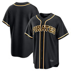 BIPIHUC P.Pirates Blank Player Black Fashion Out Home Game Stitched Jerseys