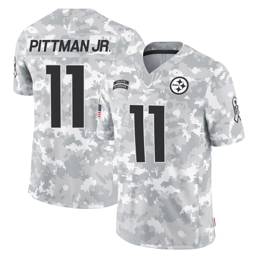 BIPIHUC P.Steelers #11 Michael Pittman Jr. Player Arctic Camo Limited Salute To Service Home Game Stitched Jerseys