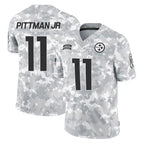 BIPIHUC P.Steelers #11 Michael Pittman Jr. Player Arctic Camo Limited Salute To Service Home Game Stitched Jerseys