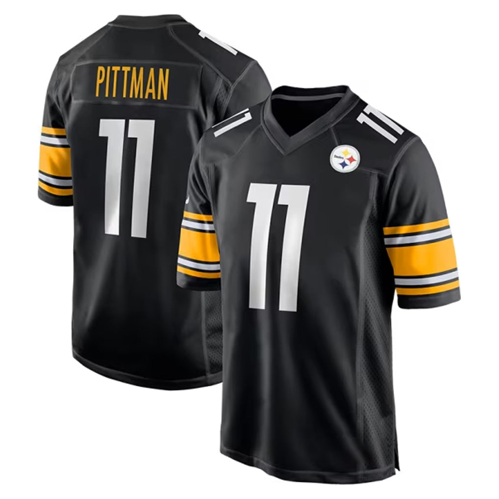 BIPIHUC P.Steelers #11 Michael Pittman Jr. Player Black Home Game Stitched Jerseys