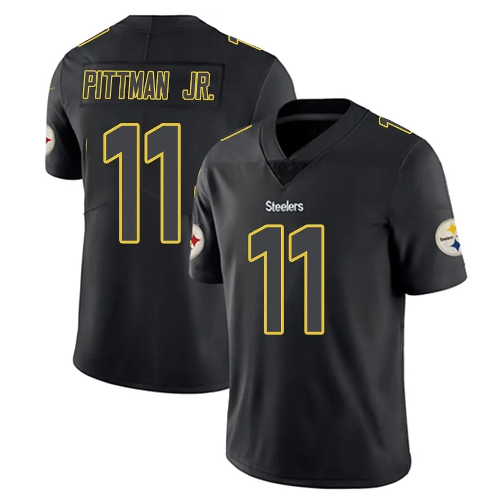BIPIHUC P.Steelers #11 Michael Pittman Jr. Player Black Impact Limited Home Game Stitched Jerseys