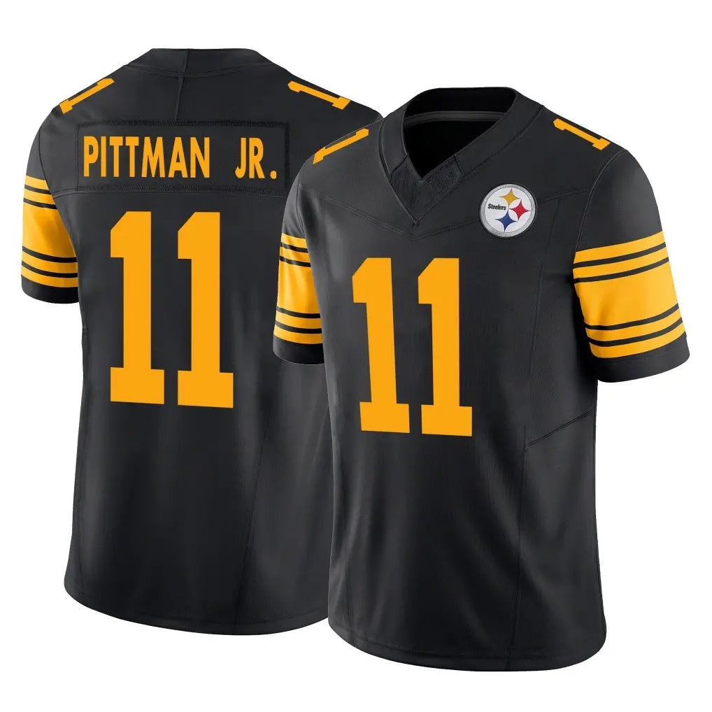 BIPIHUC P.Steelers #11 Michael Pittman Jr. Player Black Limited 2nd Alternate Vapor F.U.S.E. Home Game Stitched Jerseys