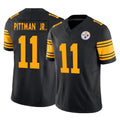 BIPIHUC P.Steelers #11 Michael Pittman Jr. Player Black Limited 2nd Alternate Vapor F.U.S.E. Home Game Stitched Jerseys