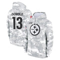 BIPIHUC P.Steelers #13 Rico Dowdle Player Arctic Camo Limited Salute to Service Pullover Hoodies Game Stitched Jerseys