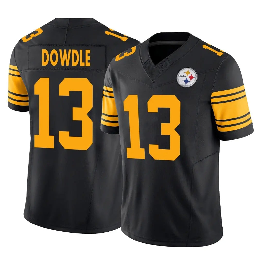 BIPIHUC P.Steelers #13 Rico Dowdle Player Black Limited 2nd Alternate Vapor F.U.S.E. Home Game Stitched Jerseys
