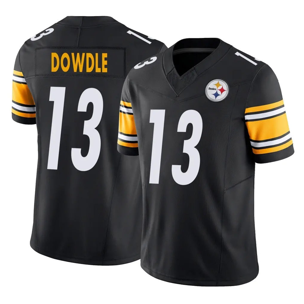 BIPIHUC P.Steelers #13 Rico Dowdle Player Black Limited Vapor F.U.S.E. Home Game Stitched Jerseys
