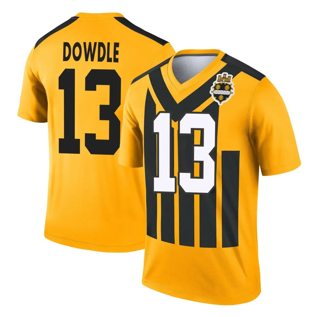 BIPIHUC P.Steelers #13 Rico Dowdle Player Gold Legend Limited 1933 Throwback Performance Home Game Stitched Jerseys