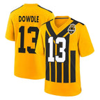 BIPIHUC P.Steelers #13 Rico Dowdle Player Gold Limited 1933 Throwback Home Game Stitched Jerseys