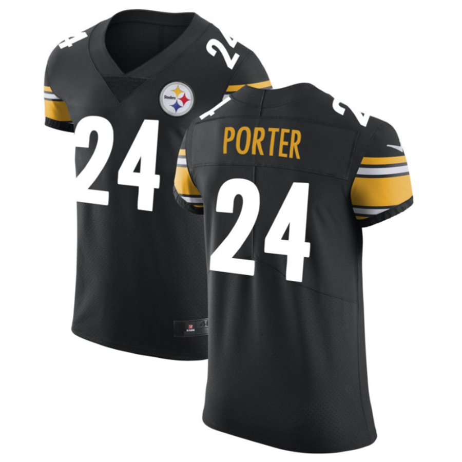 BIPIHUC P.Steelers #24 Joey Porter Jr. Black Vapor Untouchable Elite American Stitched Jerseys