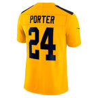 BIPIHUC P.Steelers #24 Joey Porter Jr. Gold Alternate 1933 Throwback Vapor F.U.S.E. Limited Stitched Jerseys