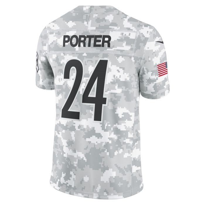 BIPIHUC P.Steelers #24 Joey Porter Jr. Limited Salute to Service Jerseys