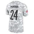 BIPIHUC P.Steelers #24 Joey Porter Jr. Limited Salute to Service Stitched Jerseys