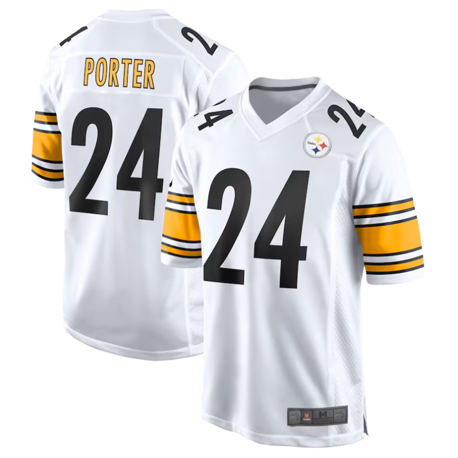 BIPIHUC P.Steelers #24 Joey Porter Jr. Player White Game Stitched Jerseys