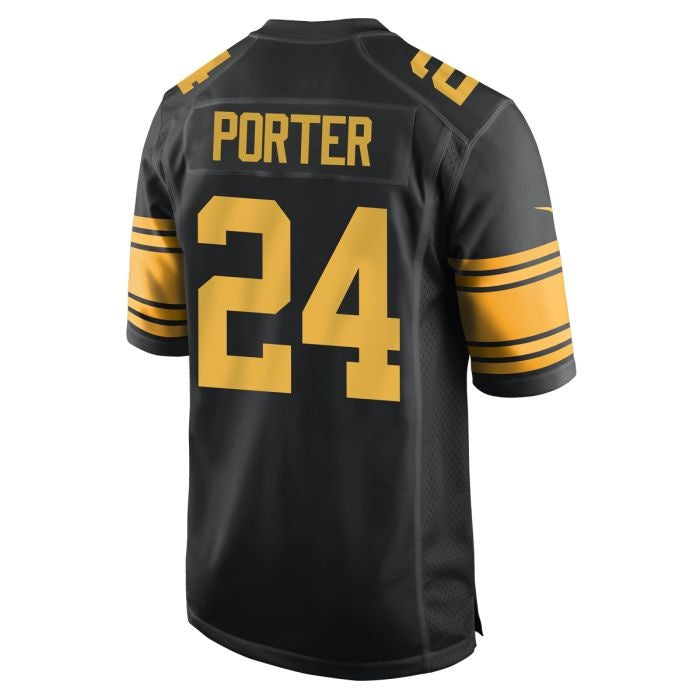BIPIHUC P.Steelers #24 Joey Porter Jr. Replica Color Rush Jerseys