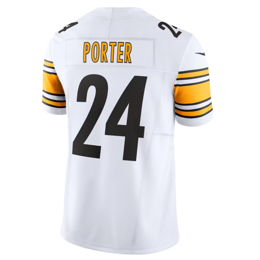 BIPIHUC P.Steelers #24 Joey Porter Jr. White Vapor F.U.S.E. Limited American Stitched Jerseys
