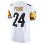 BIPIHUC P.Steelers #24 Joey Porter Jr. White Vapor F.U.S.E. Limited Jersey